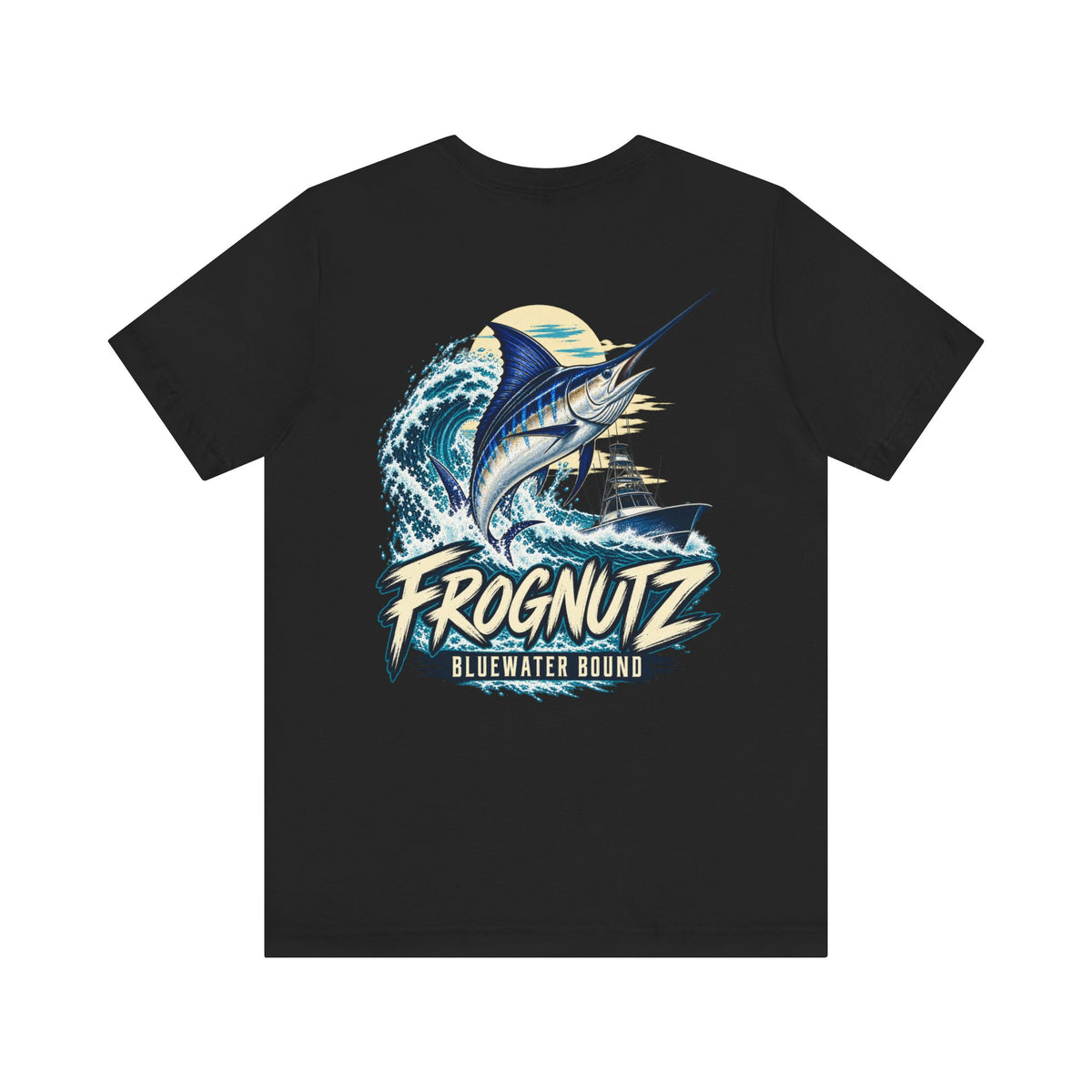 Frognutz Bluewater Bound | Front Logo and Back Graphic Tee