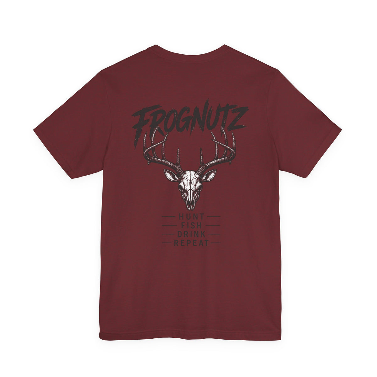 Frognutz Hunt Fish Drink Repeat | Front Logo and Back Graphic Tee