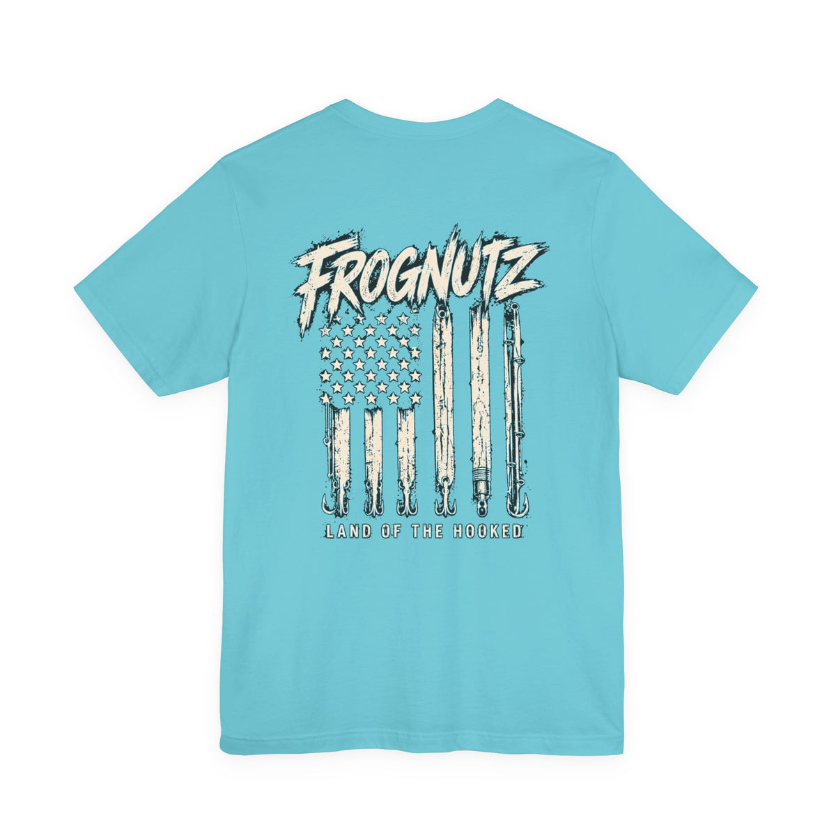Frognutz Land of the Hooked | Front Logo and Back Graphic Tee