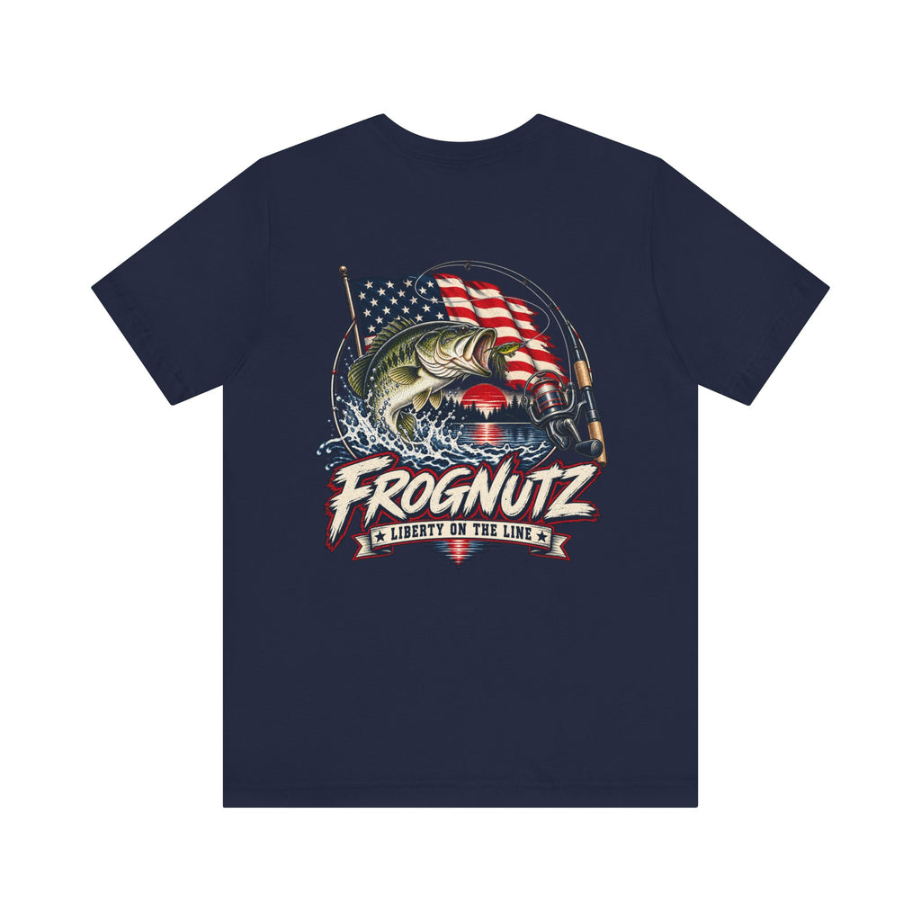 Frognutz Liberty on the Line | Front Logo and Back Graphic Tee