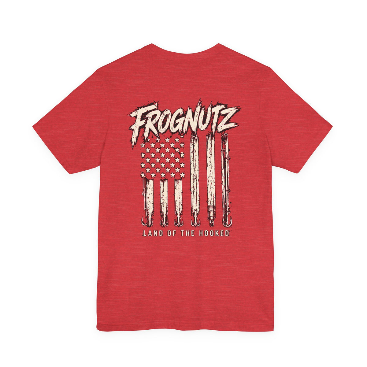 Frognutz Land of the Hooked | Front Logo and Back Graphic Tee