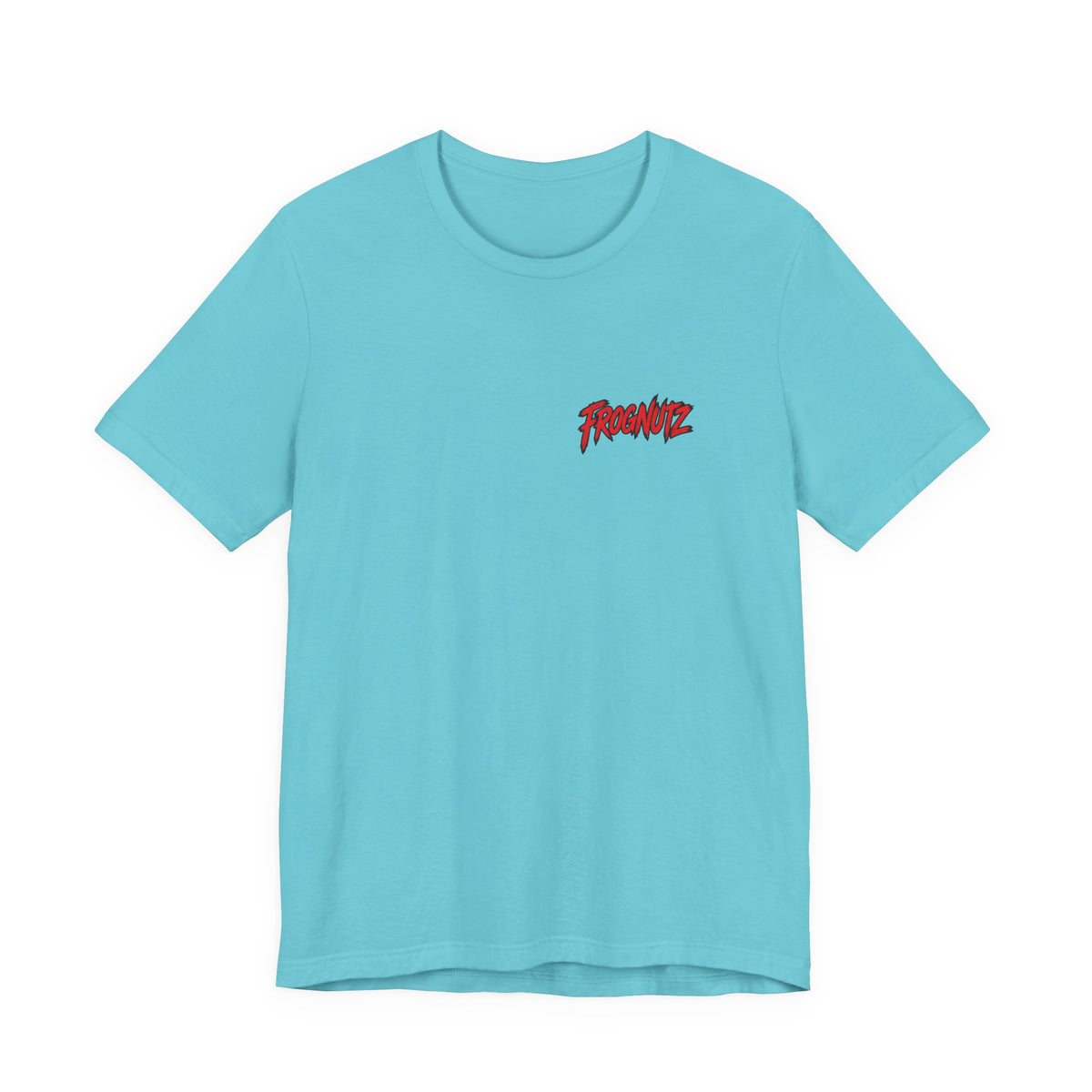 Frognutz Red White and Reel | Front Logo and Back Graphic Tee