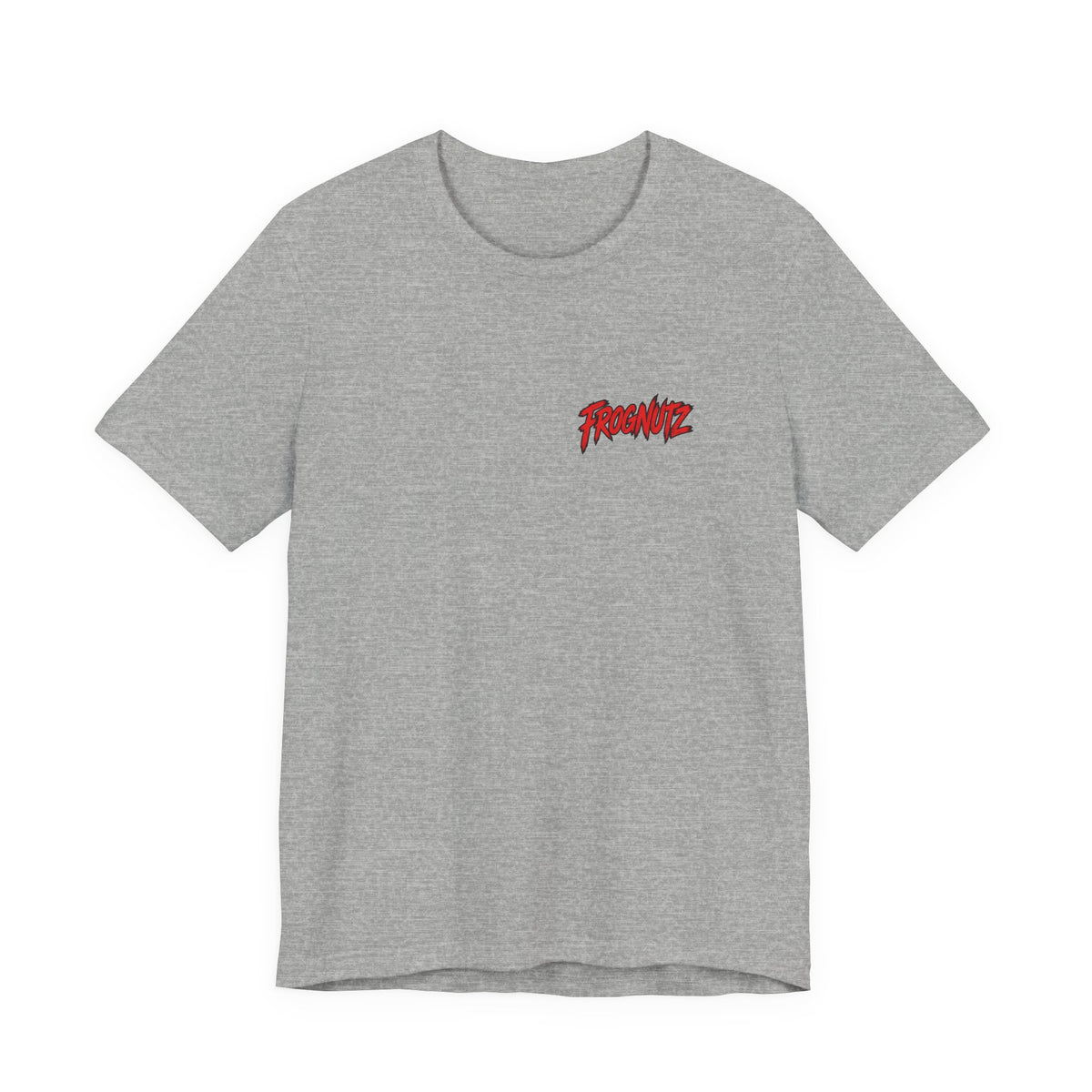 Frognutz Red White and Reel | Front Logo and Back Graphic Tee