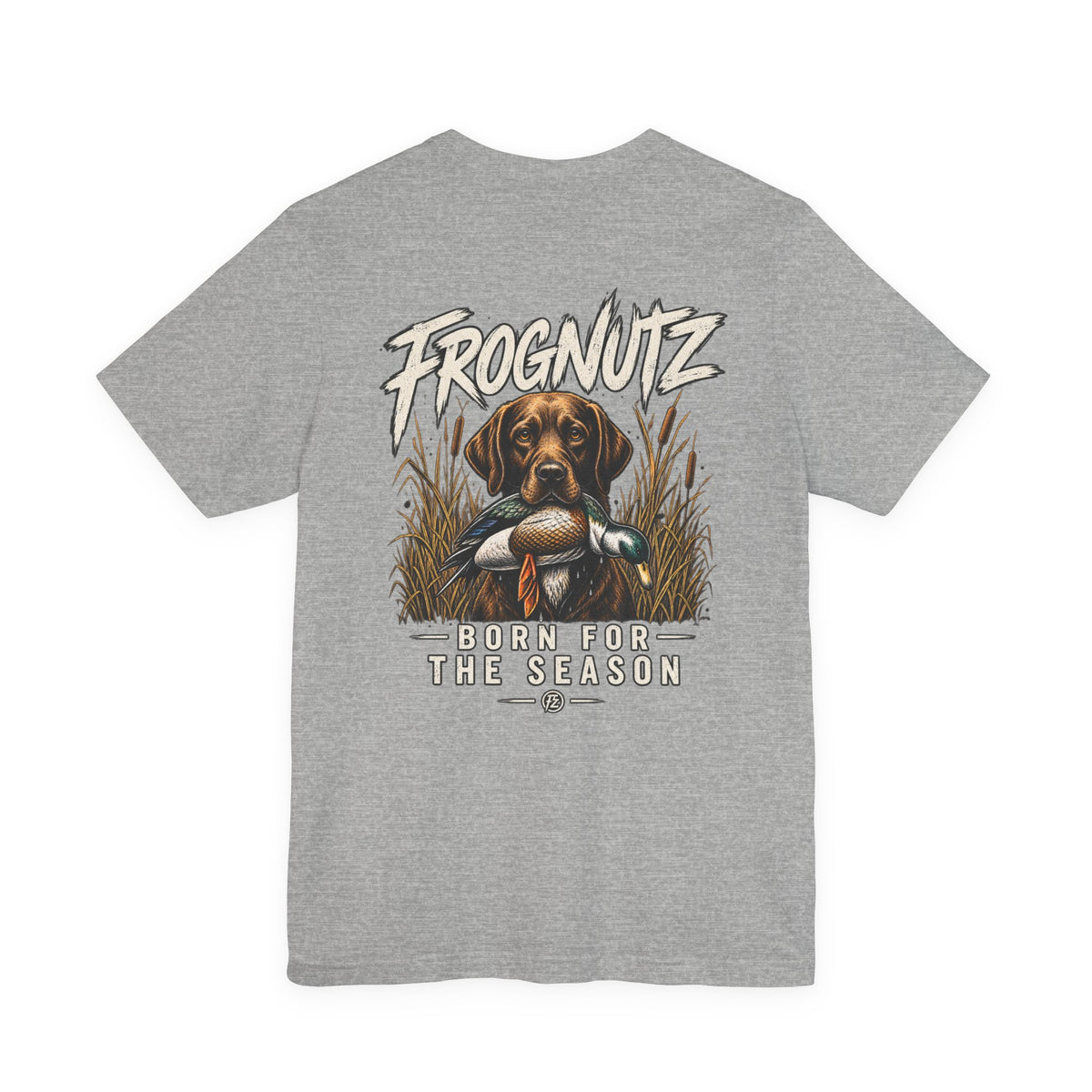 Frognutz Born for the Season | Front Logo and Back Graphic Tee