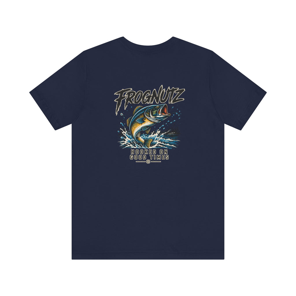 Frognutz Hooked on Good Times | Front Logo and Back Graphic Tee