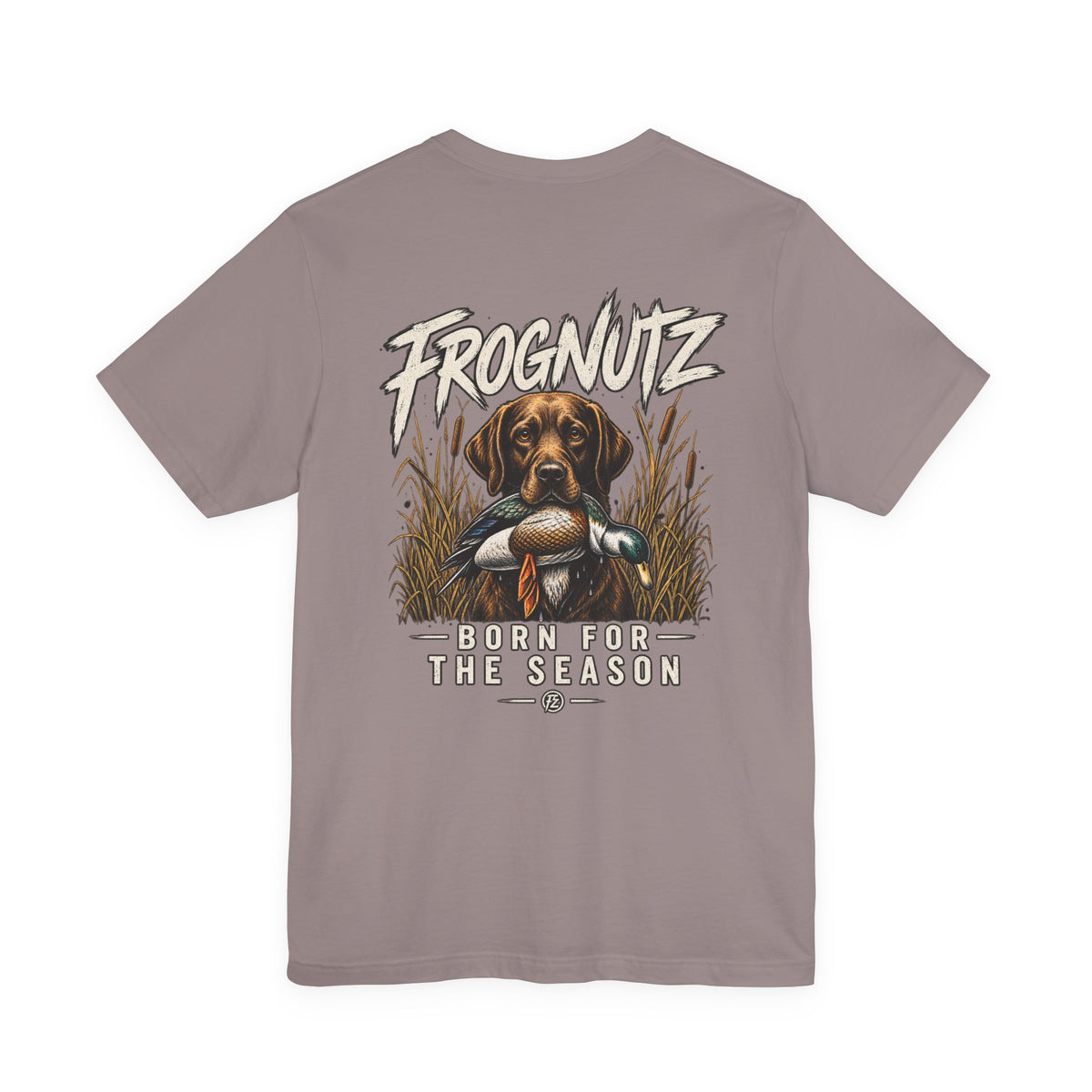 Frognutz Born for the Season | Front Logo and Back Graphic Tee