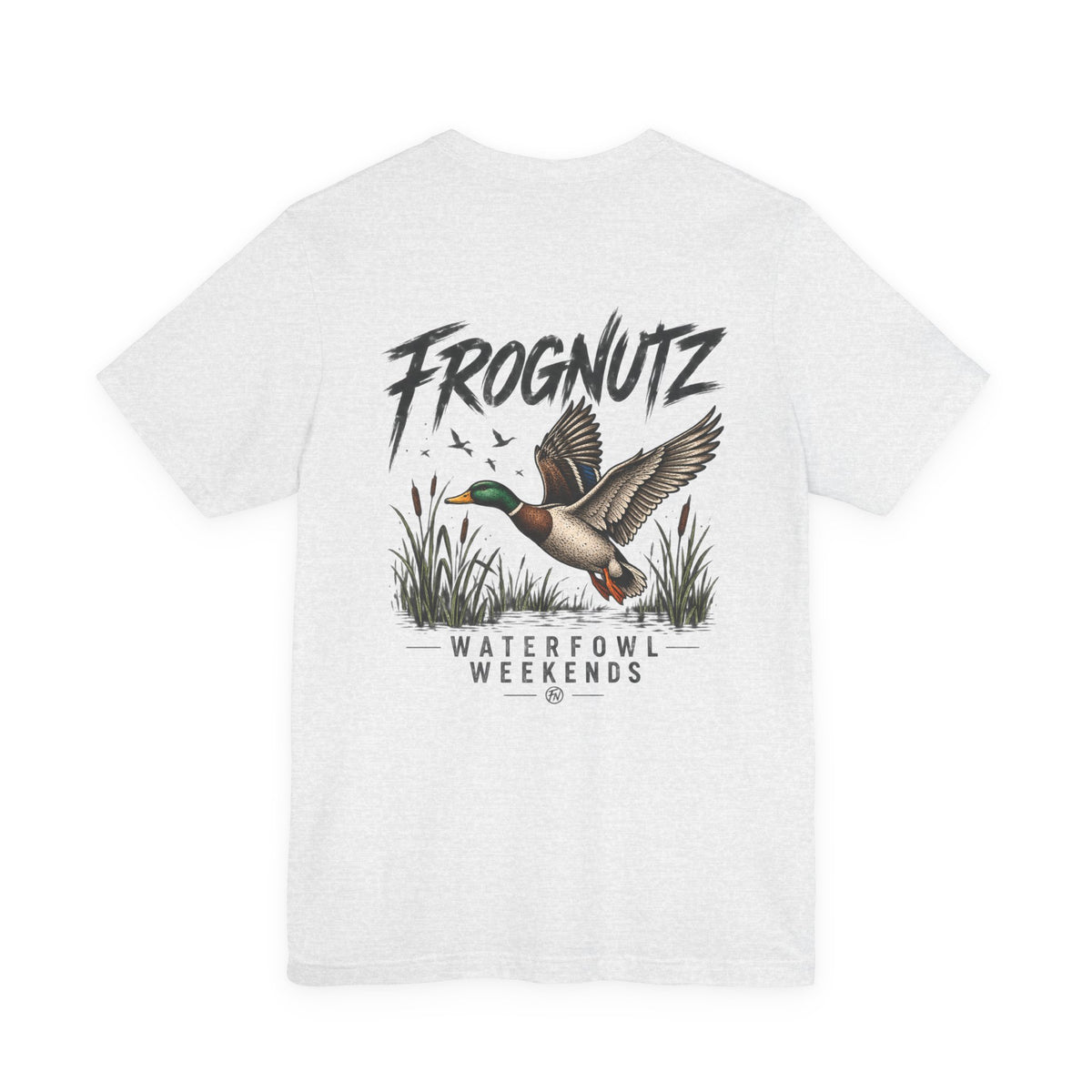 Frognutz Waterfowl Weekends | Front Logo and Back Graphic Tee