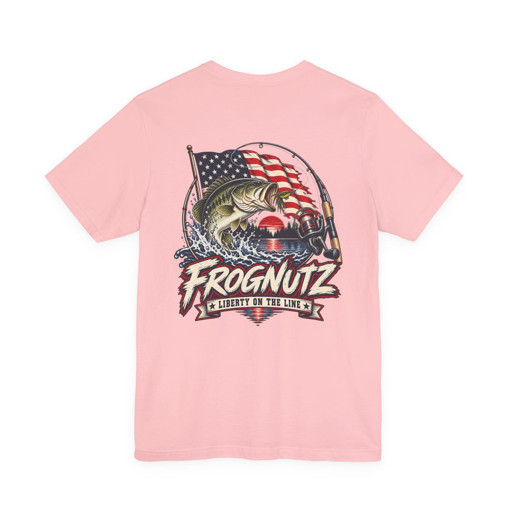 Frognutz Liberty on the Line | Front Logo and Back Graphic Tee