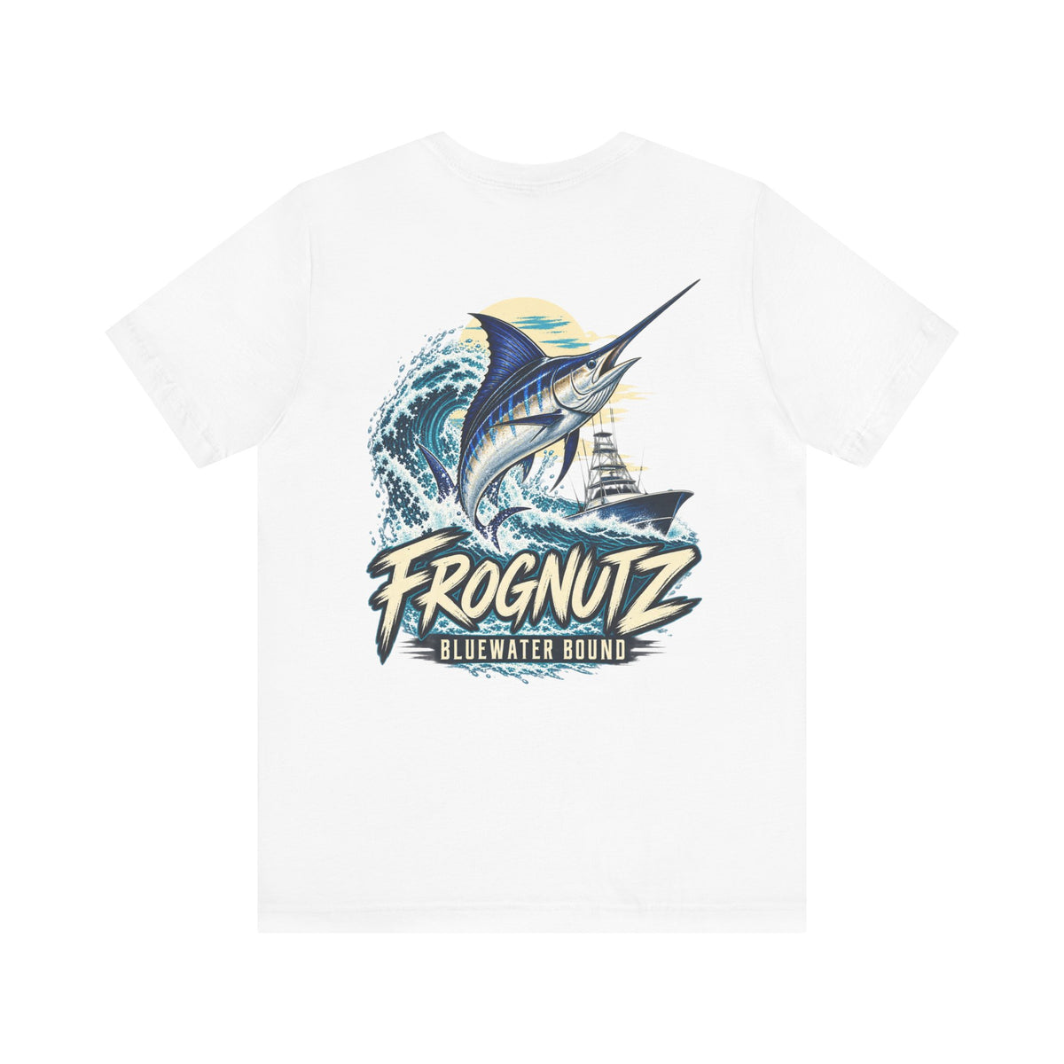 Frognutz Bluewater Bound | Front Logo and Back Graphic Tee