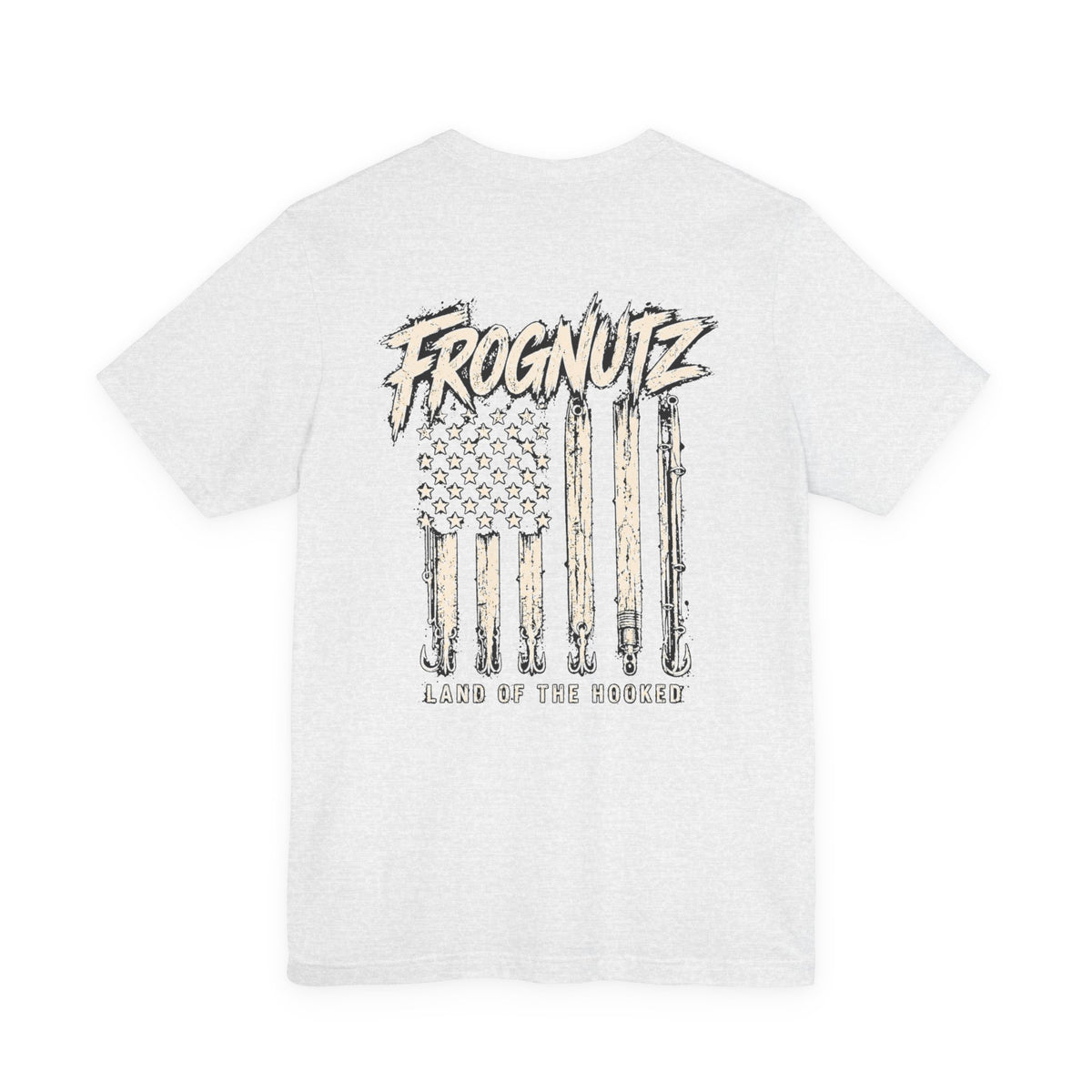 Frognutz Land of the Hooked | Front Logo and Back Graphic Tee