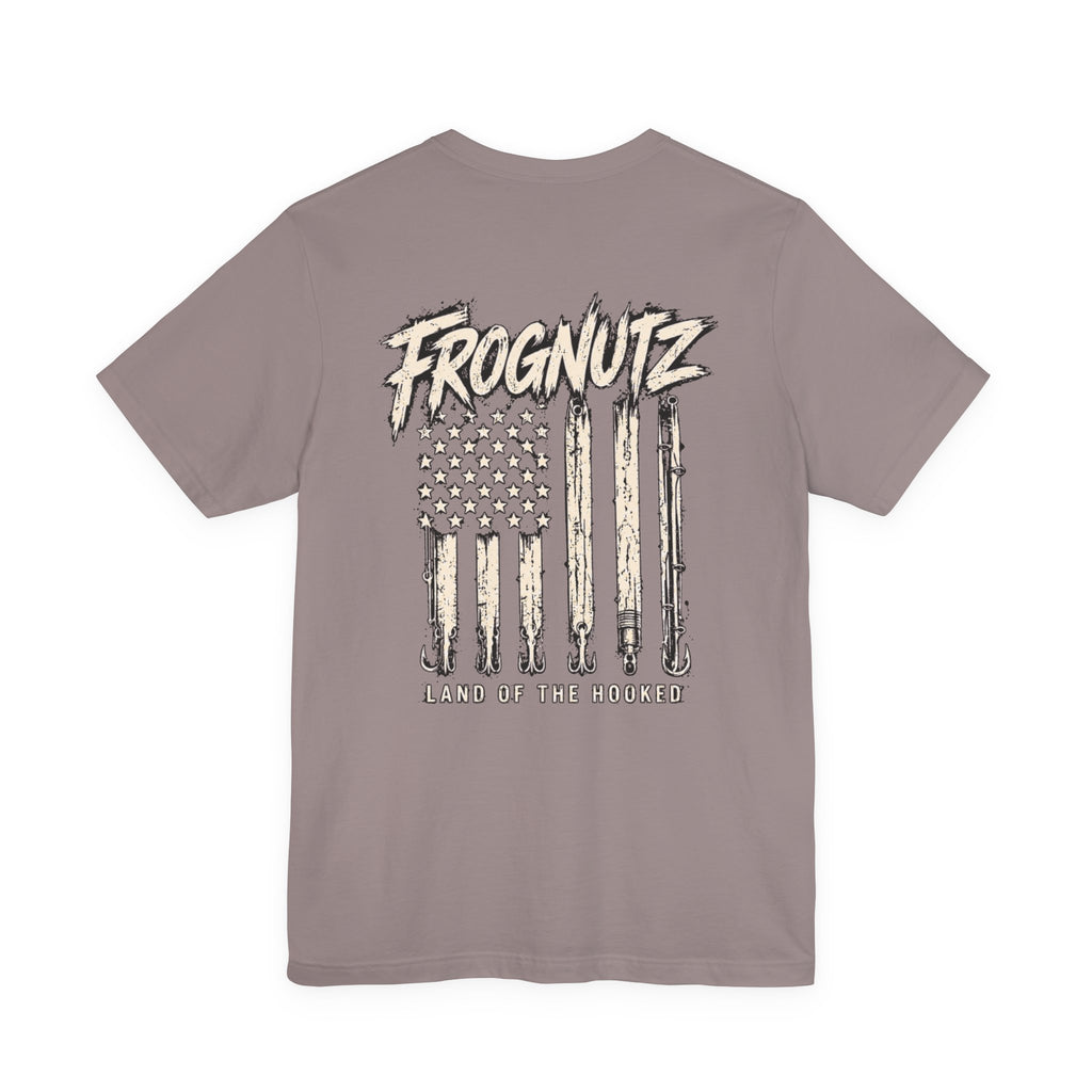 Frognutz Land of the Hooked | Front Logo and Back Graphic Tee