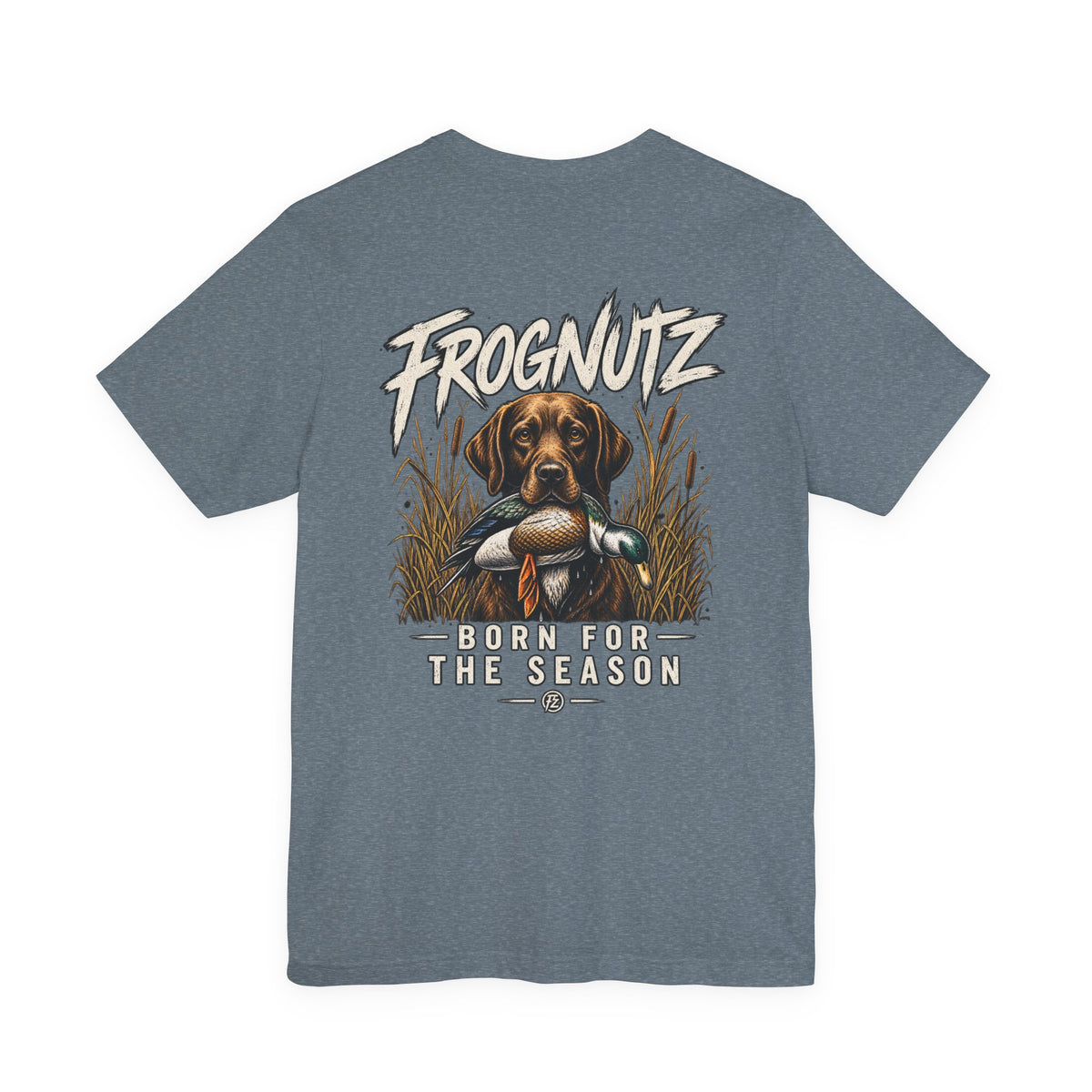 Frognutz Born for the Season | Front Logo and Back Graphic Tee