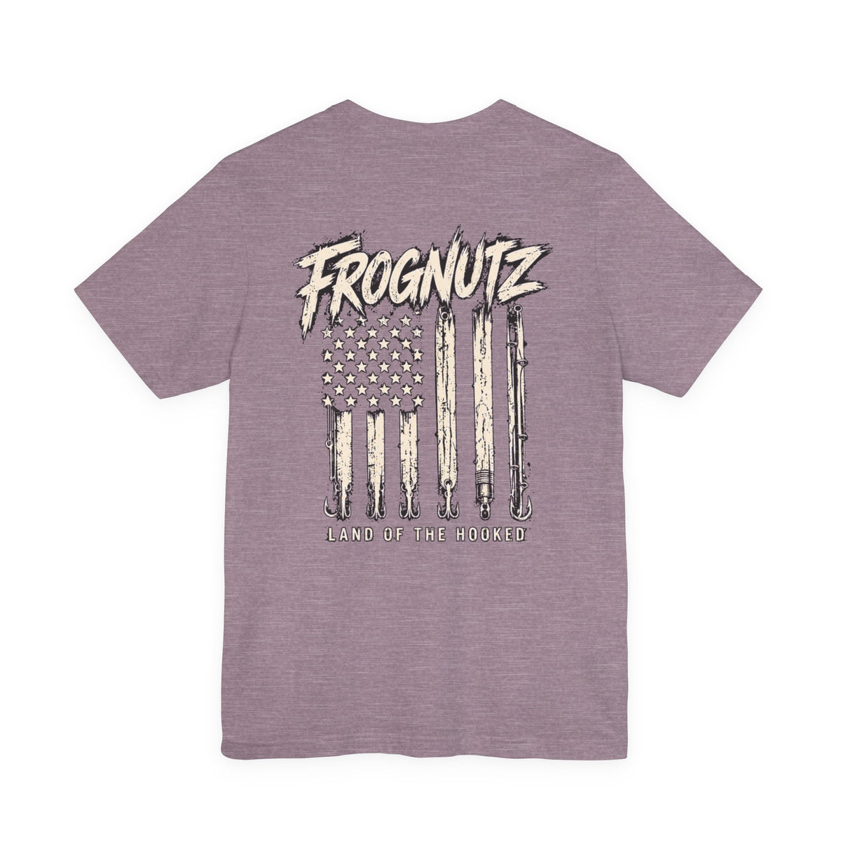 Frognutz Land of the Hooked | Front Logo and Back Graphic Tee