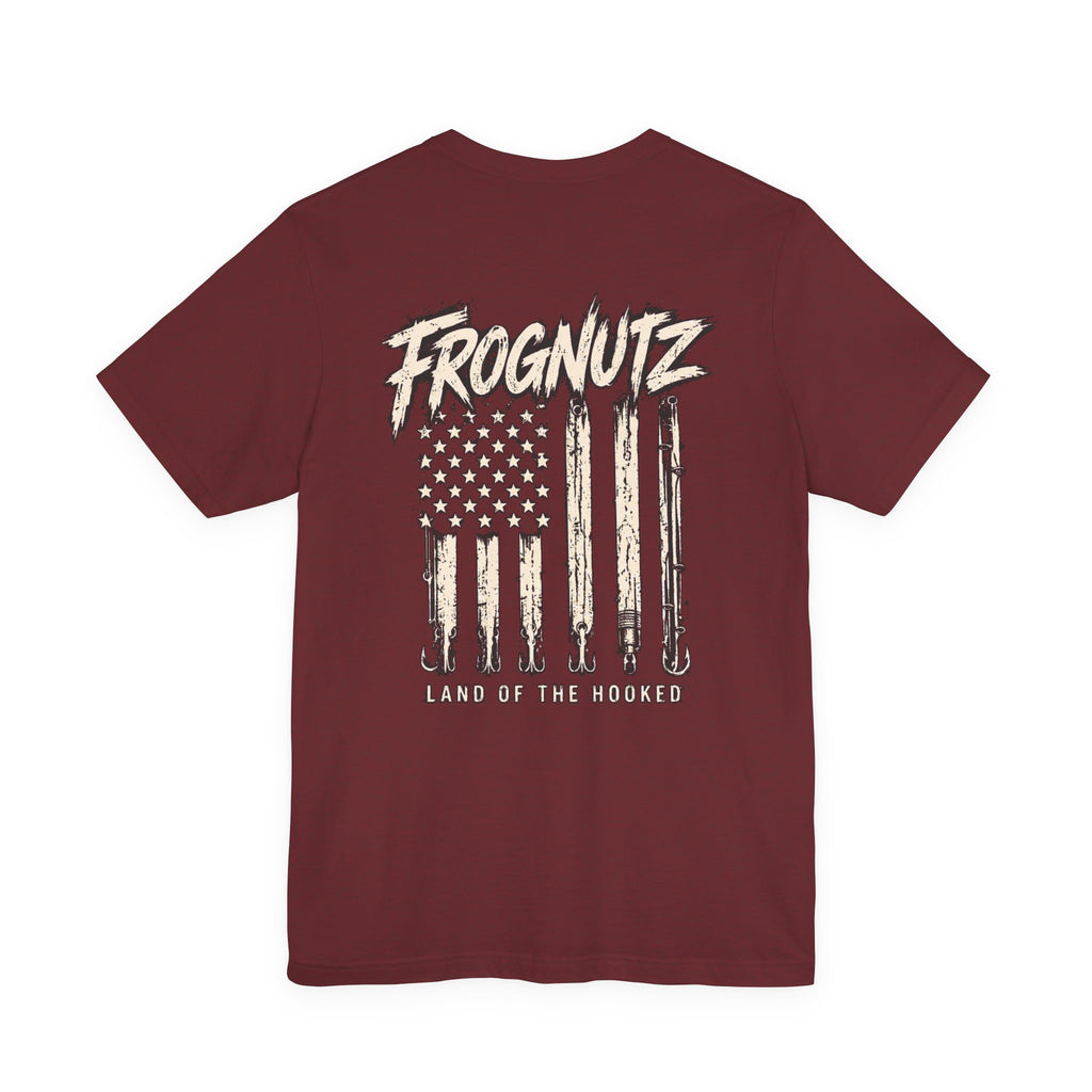 Frognutz Land of the Hooked | Front Logo and Back Graphic Tee