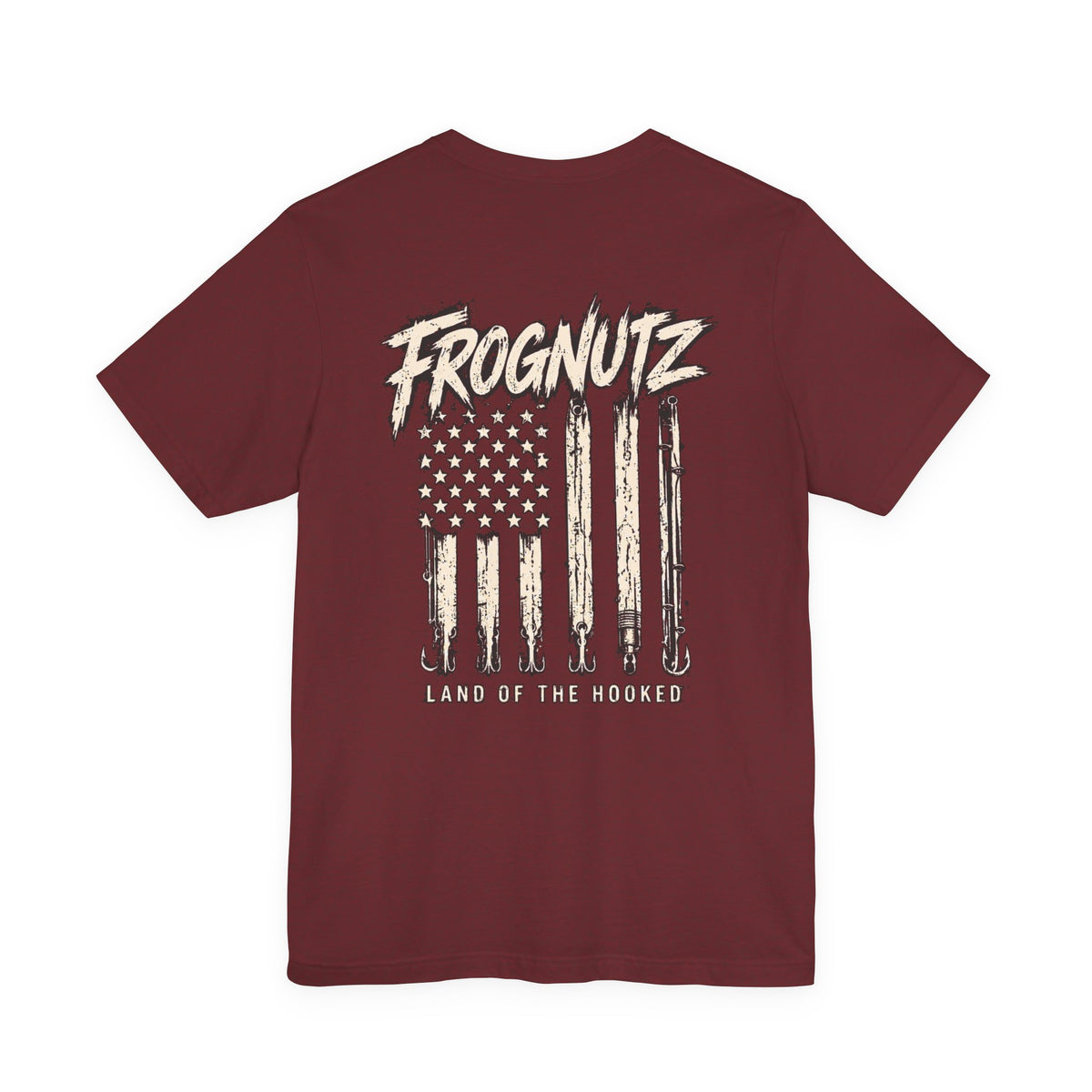 Frognutz Land of the Hooked | Front Logo and Back Graphic Tee