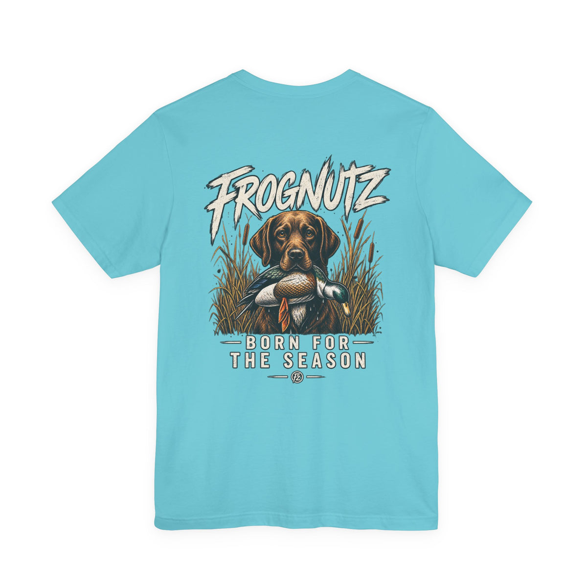 Frognutz Born for the Season | Front Logo and Back Graphic Tee