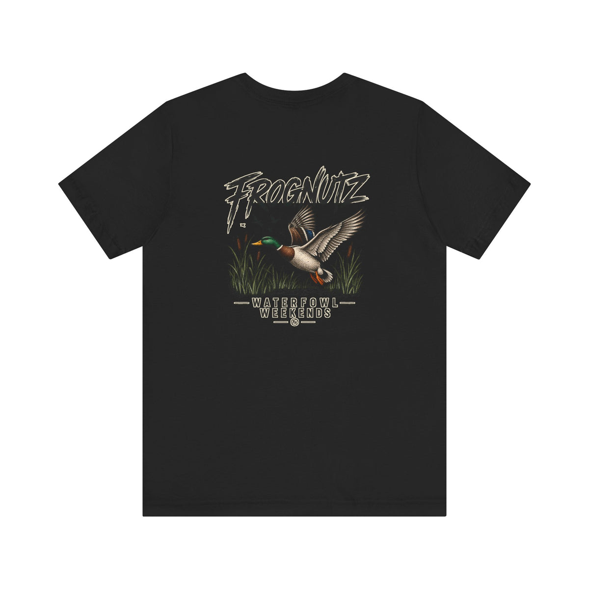 Frognutz Waterfowl Weekends | Front Logo and Back Graphic Tee