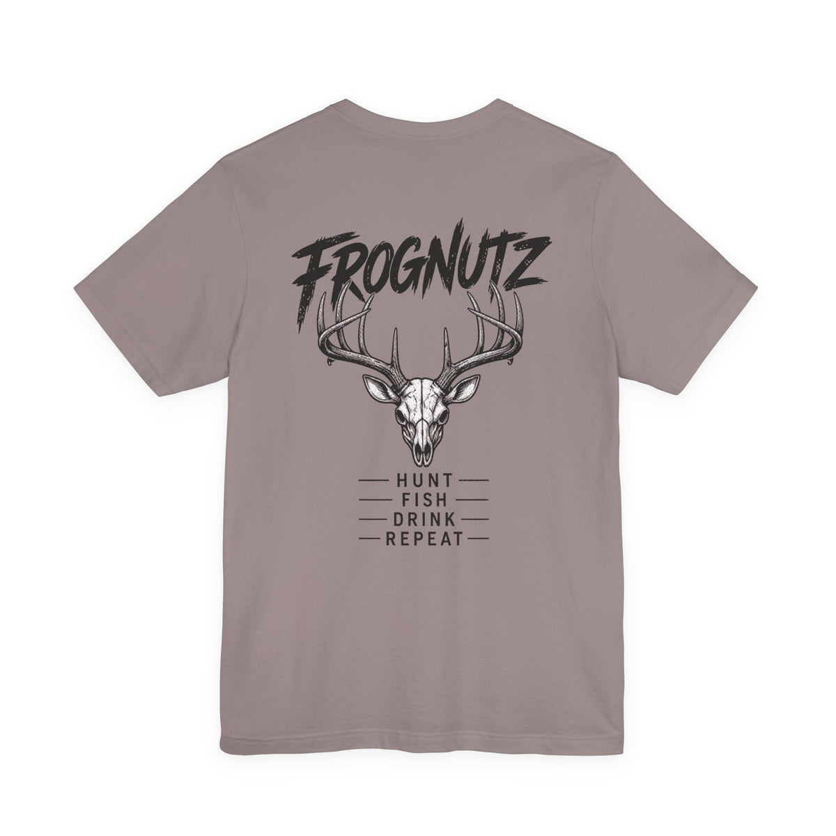Frognutz Hunt Fish Drink Repeat | Front Logo and Back Graphic Tee
