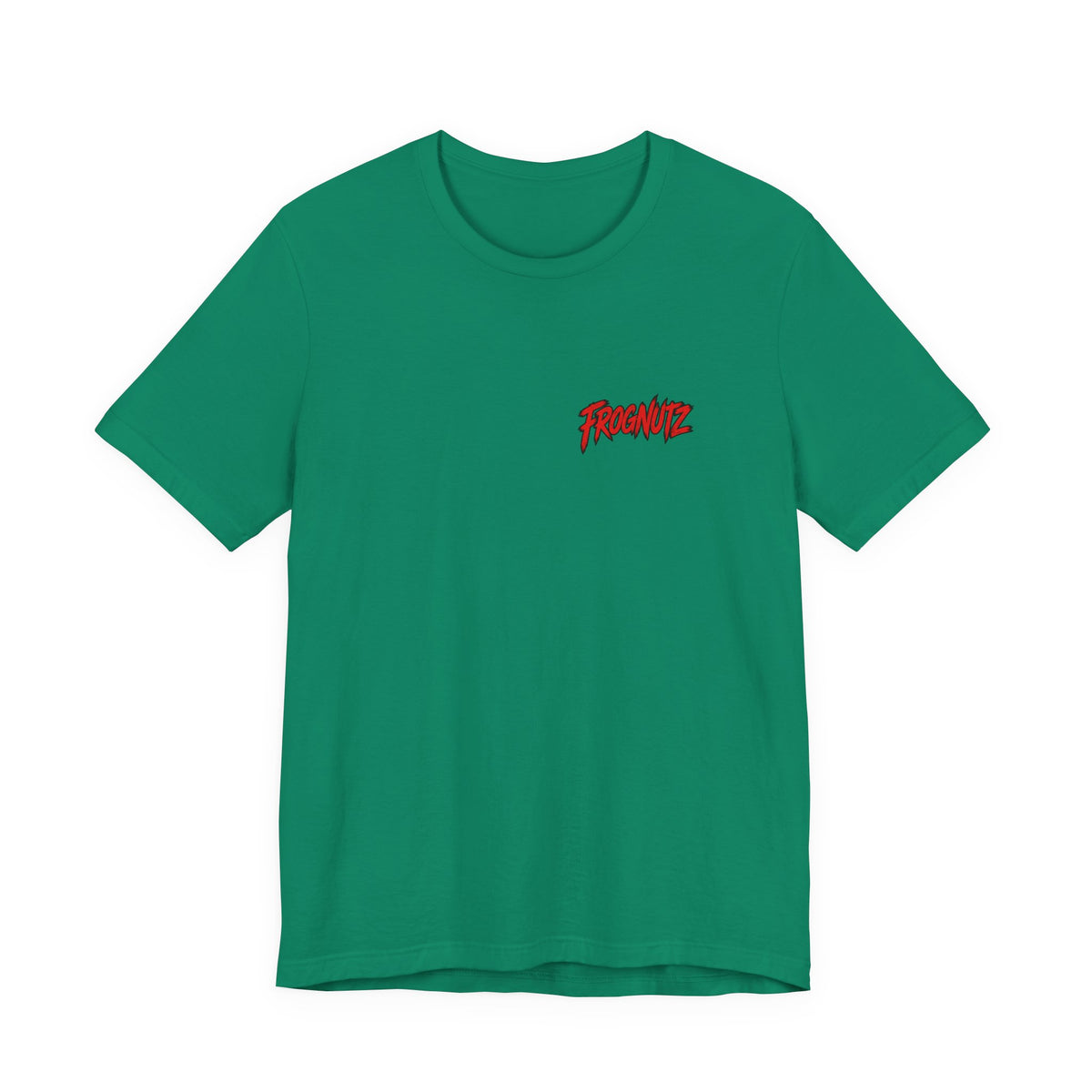 Frognutz Red White and Reel | Front Logo and Back Graphic Tee