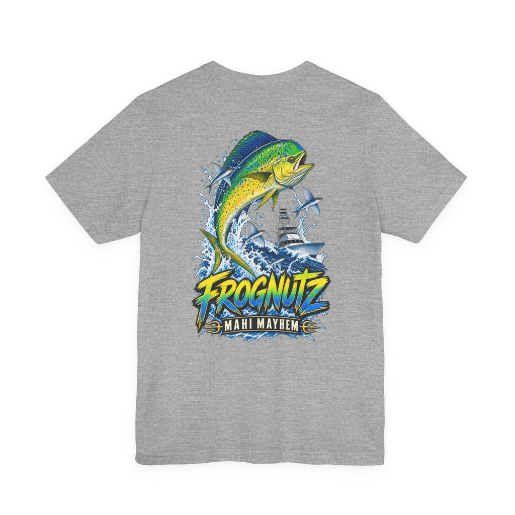 Frognutz Mahi Mayhem | Front Logo and Back Graphic Tee