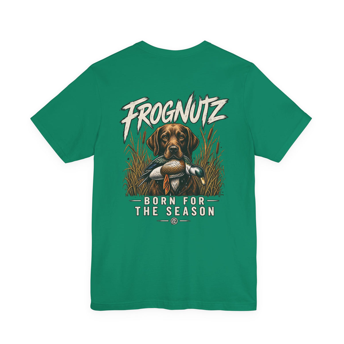 Frognutz Born for the Season | Front Logo and Back Graphic Tee