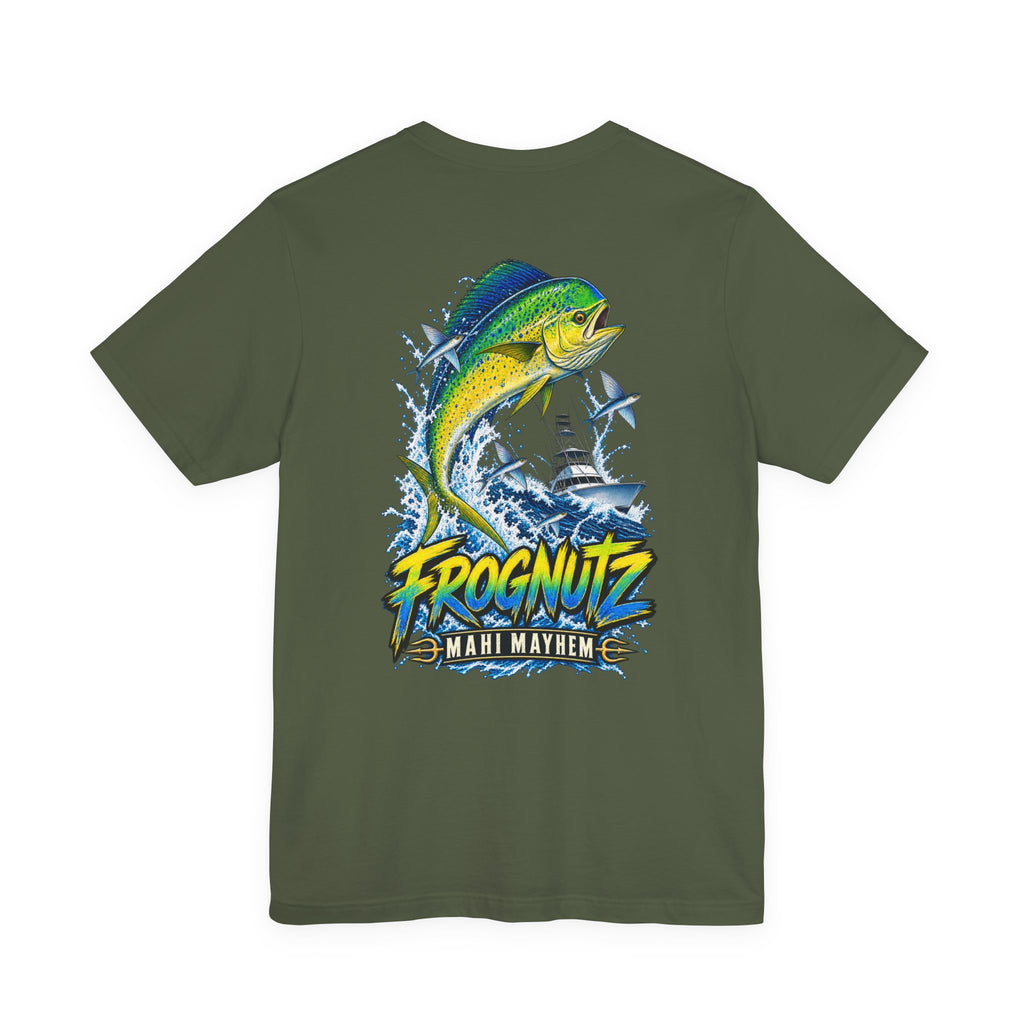 Frognutz Mahi Mayhem | Front Logo and Back Graphic Tee