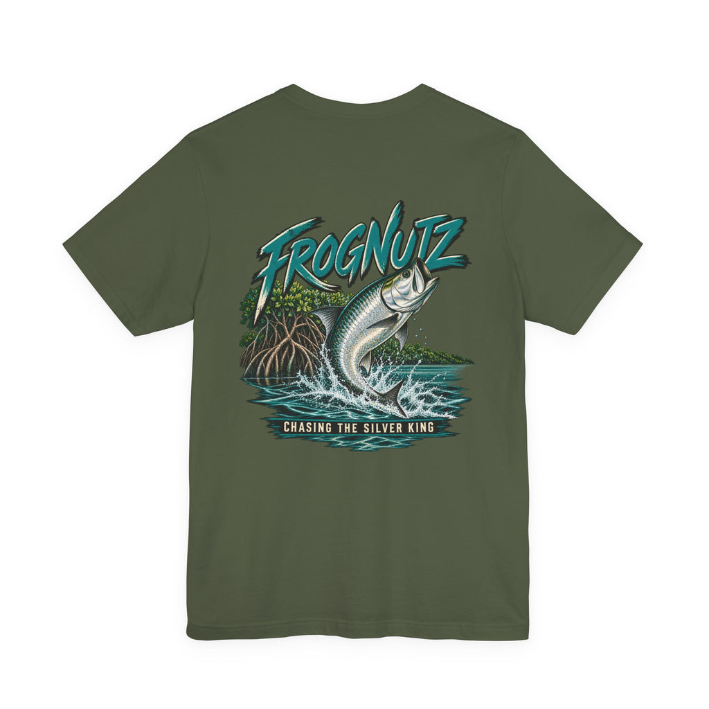 Frognutz Chasing the Silver King — Tarpon Tee | Front Logo & Back Graphic