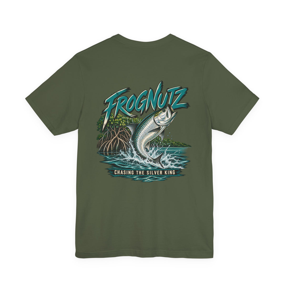 Frognutz Chasing the Silver King — Tarpon Tee | Front Logo & Back Graphic
