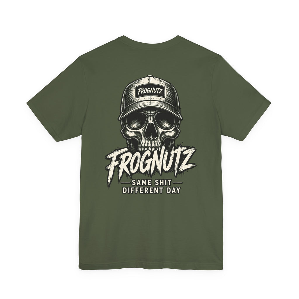 Frognutz Same Shit Different Day | Front Logo and Back Graphic Tee