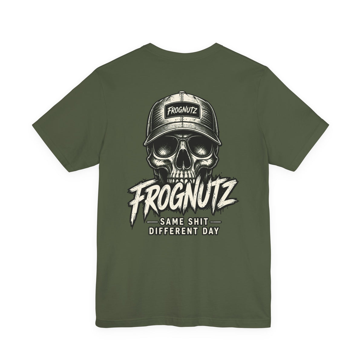 Frognutz Same Shit Different Day | Front Logo and Back Graphic Tee