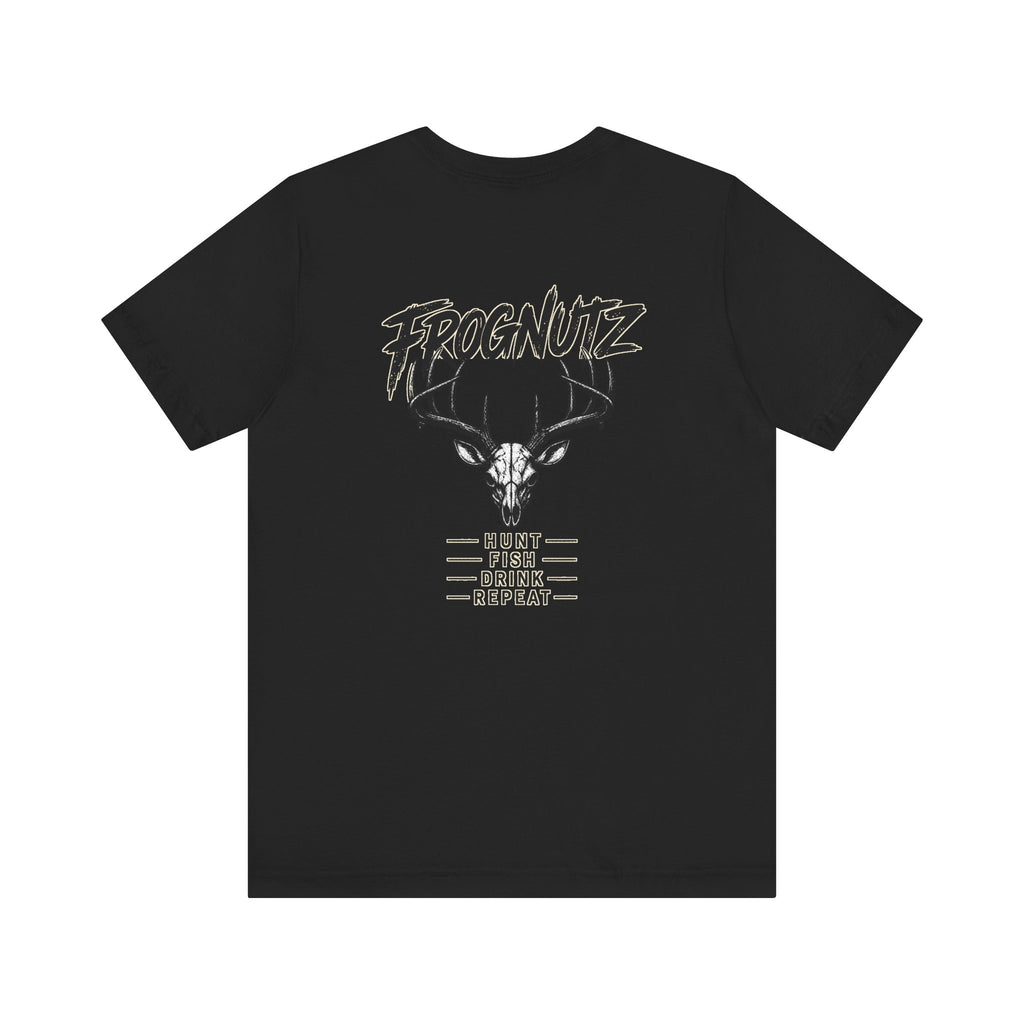 Frognutz Hunt Fish Drink Repeat | Front Logo and Back Graphic Tee