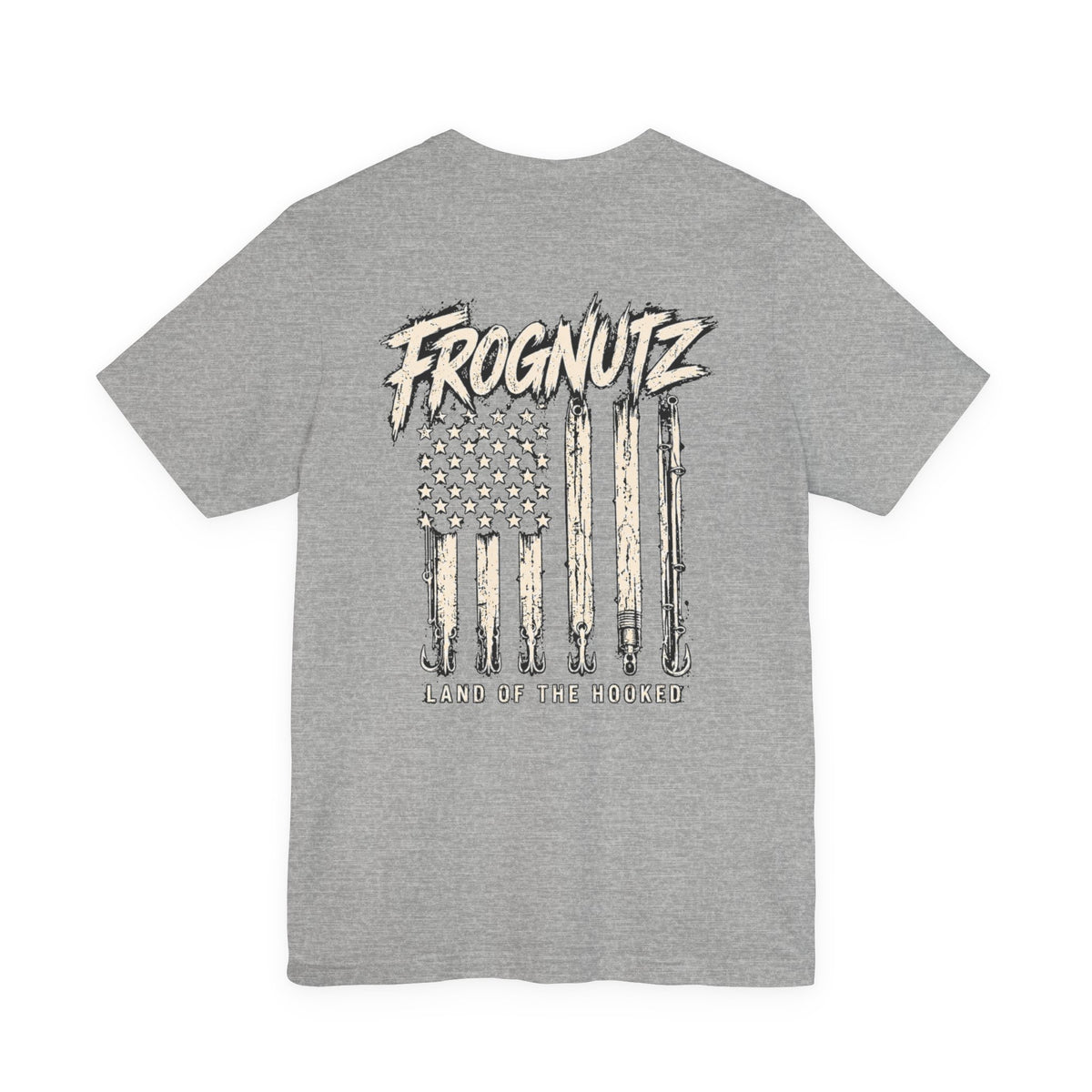 Frognutz Land of the Hooked | Front Logo and Back Graphic Tee