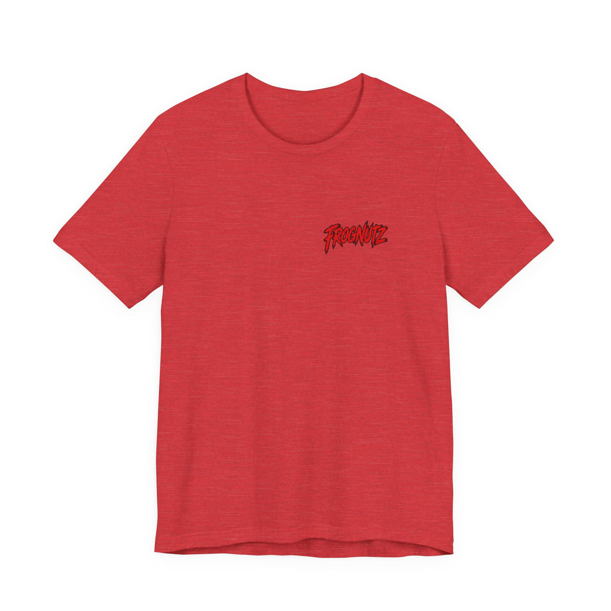 Frognutz Red White and Reel | Front Logo and Back Graphic Tee