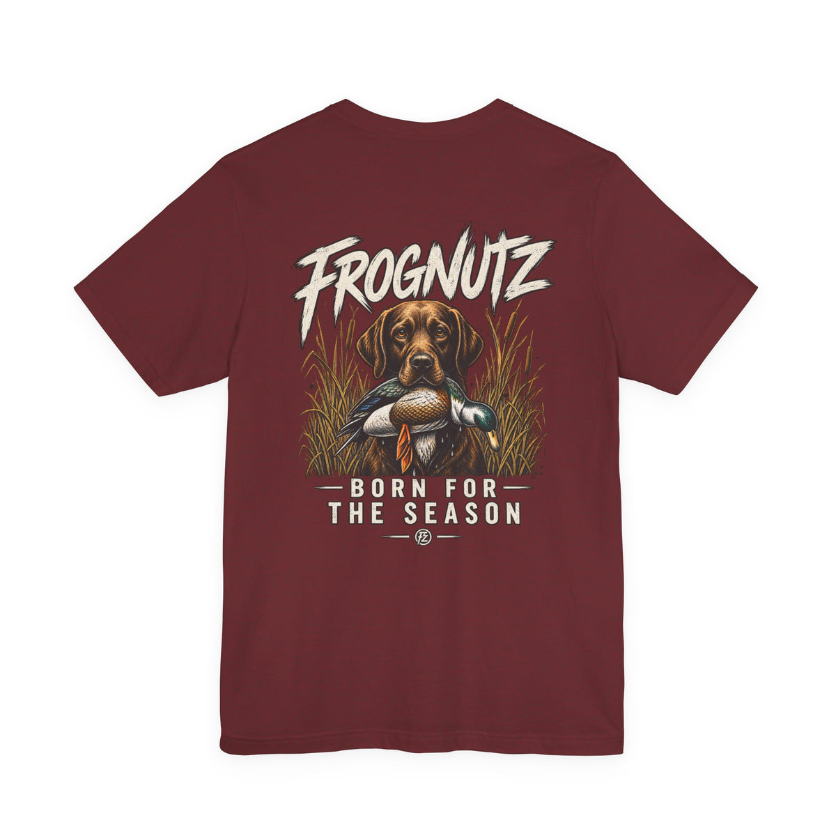 Frognutz Born for the Season | Front Logo and Back Graphic Tee