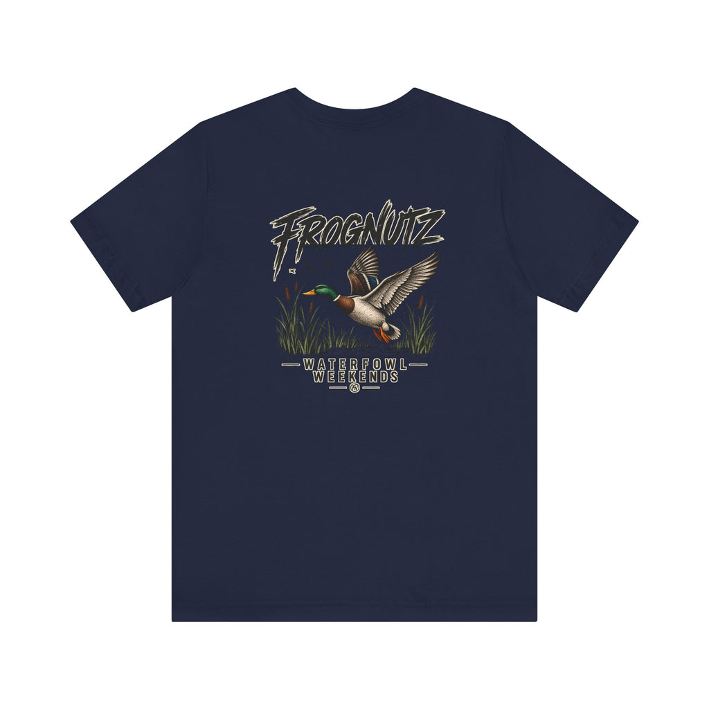 Frognutz Waterfowl Weekends | Front Logo and Back Graphic Tee