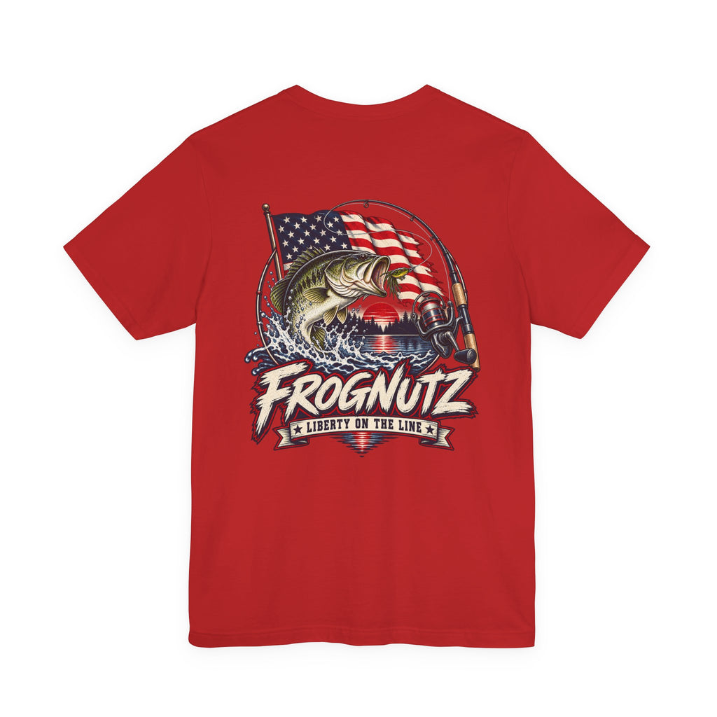 Frognutz Liberty on the Line | Front Logo and Back Graphic Tee