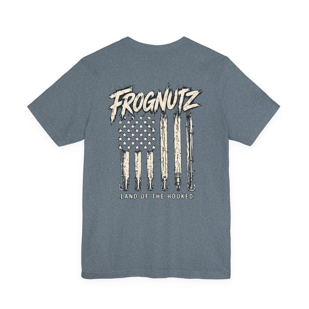 Frognutz Land of the Hooked | Front Logo and Back Graphic Tee