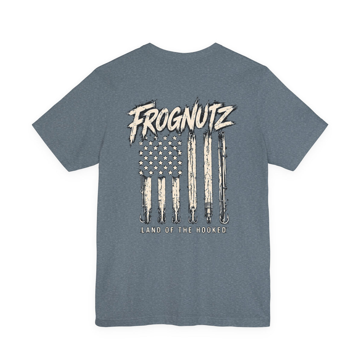 Frognutz Land of the Hooked | Front Logo and Back Graphic Tee